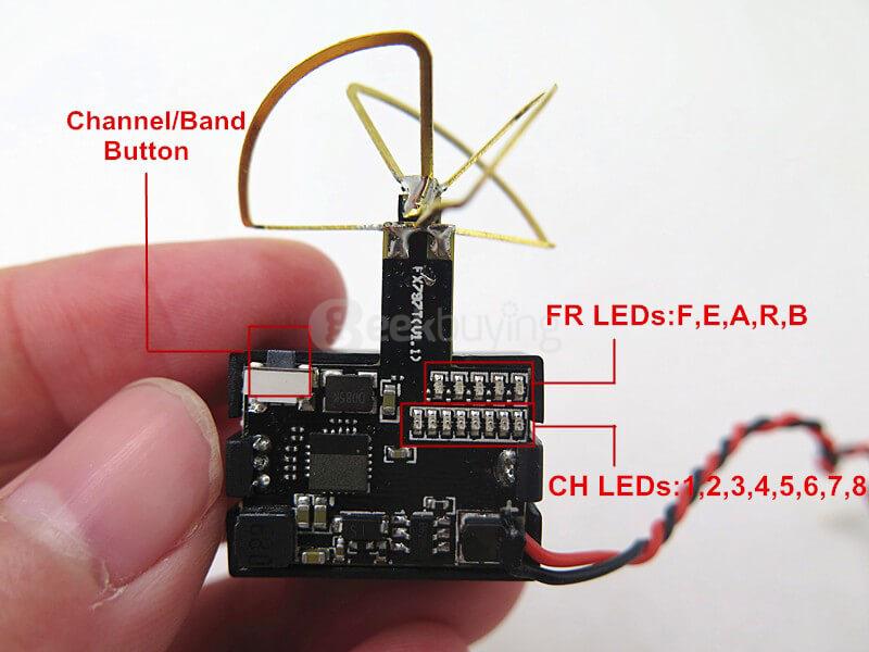 FX798T 5.8G 40CH 25mW Transmitter 600TVL Camera Combo FPV Accessories for Tiny Whoop RC Quadcopters