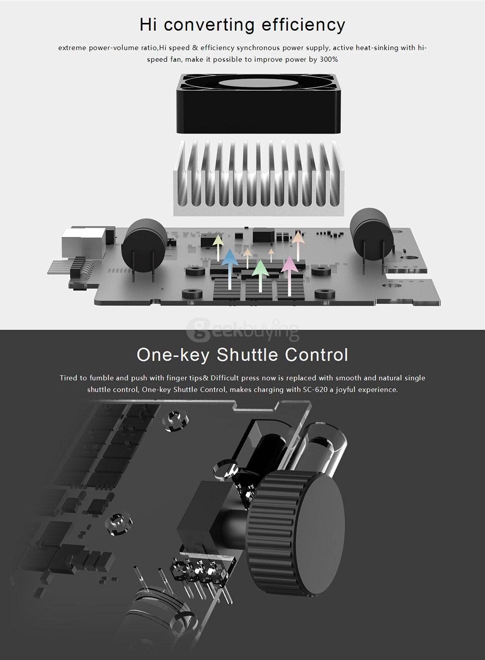 ISDT SC-620 500W 20A 2.4 Inches LCD ARM 32bit CPU Battery Smart Balance Charger