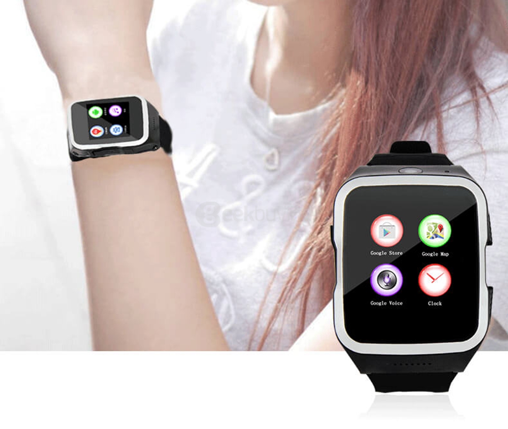ZGPAX S83 3G Smart Watch Phone Android 5.1 MTK6580 Quad Core 1.3GHz 512MB/8GB 5.0MP Camera WiFi Bluetooth 4.0 GPS - Silver