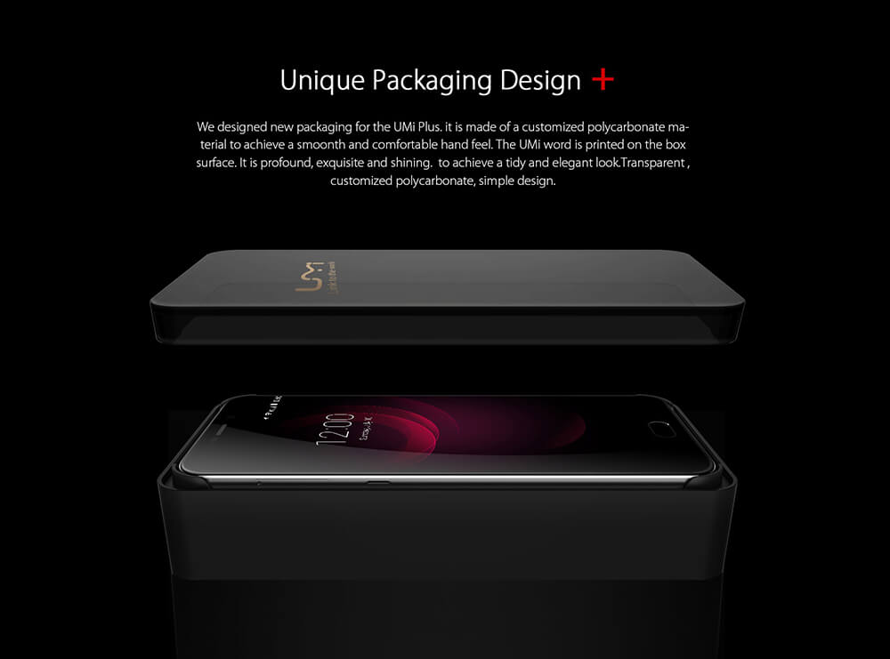 [HK Stock]UMI PLUS 5.5inch FHD 2.5D Screen 4G LTE Android 6.0 Smartphone MT6755 Helio P10 Octa Core 4GB 32GB 13.0MP 4000mAh Fast Charge Touch ID Type-C - Gold