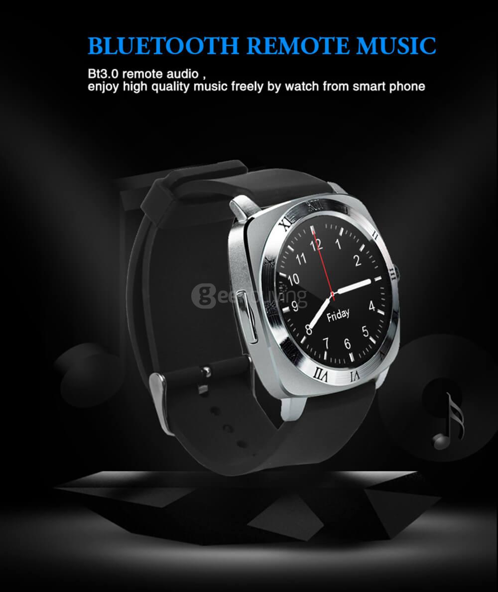 X3 2G Smart Watch Phone Sport Version 1.33 inch MTK6261 Pedometer Sleep Monitor Sedentary Reminder Support SIM TF Card 1.3MP Camera - Silver