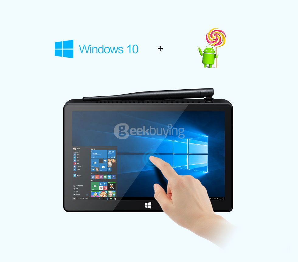 PIPO X9S 8.9Inch Windows10 Android 5.1 Dual OS Tablet Mini PC Intel Cherry Trail Z8300 4G/64G 802.11 b/g/n LAN