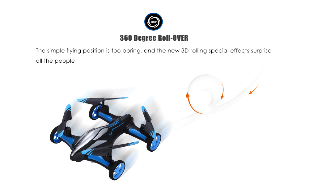 JJRC H23 2.4G 4CH 3D Flip One Key Return RC Flying Car Quadcopter - Blue