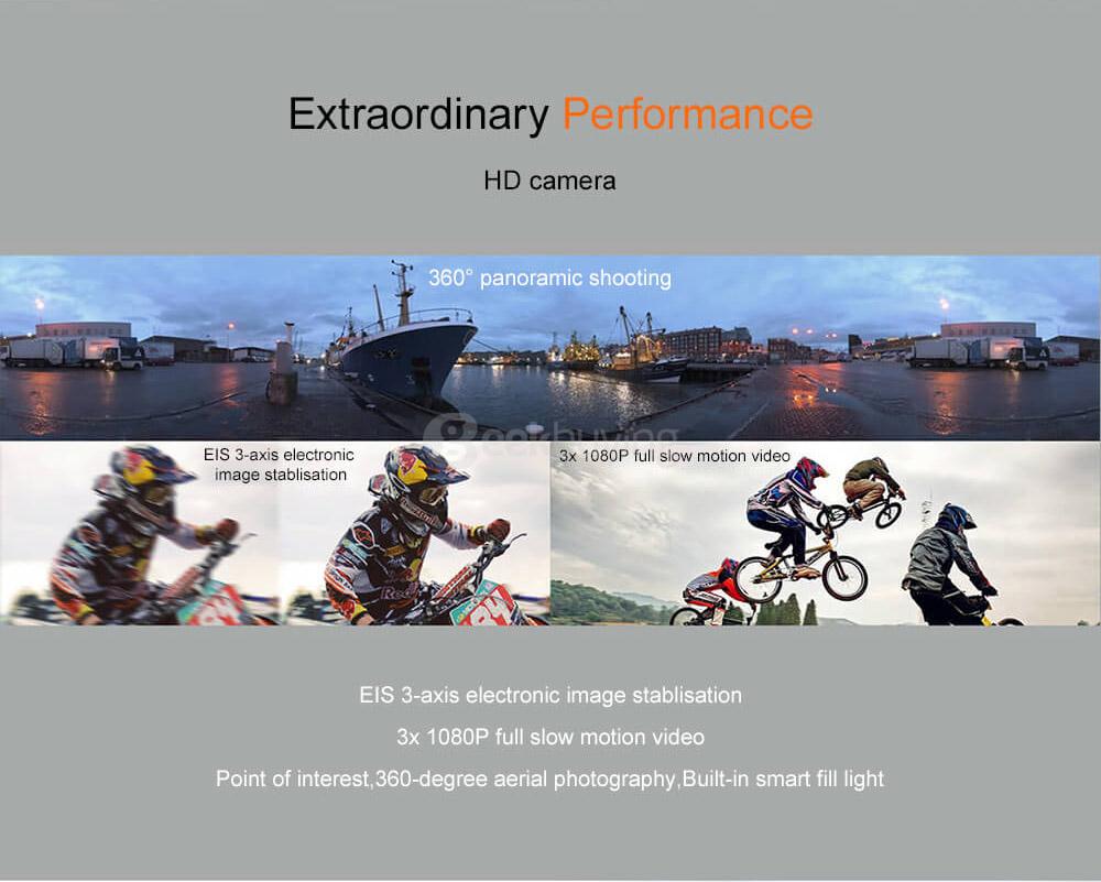 Wingsland S6 Pocket Selfie Drone FPV 4K HD Camera GPS Obstacle Avoidance RC Quadcopter - Camouflage