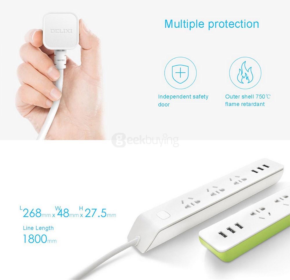 Broadlink MP2 Smart Home System Power Strip Wireless Remote Control Electrical Smart Plugs Sockets By e-controle Switch - White