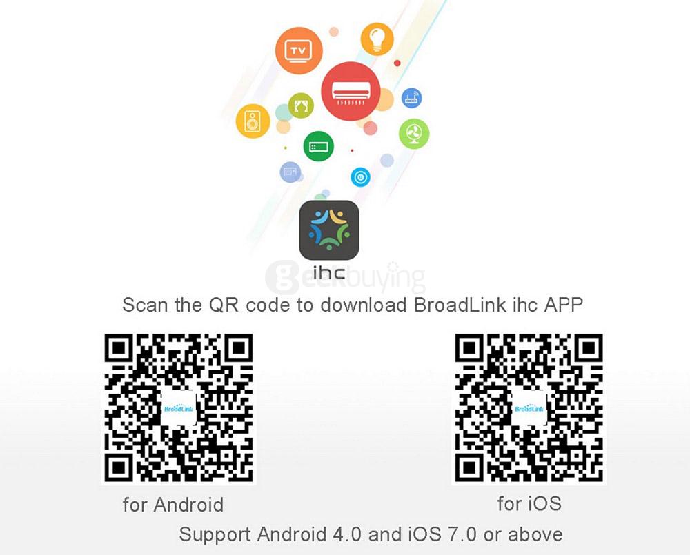 Broadlink MP2 Smart Home System Power Strip Wireless Remote Control Electrical Smart Plugs Sockets By e-controle Switch - White