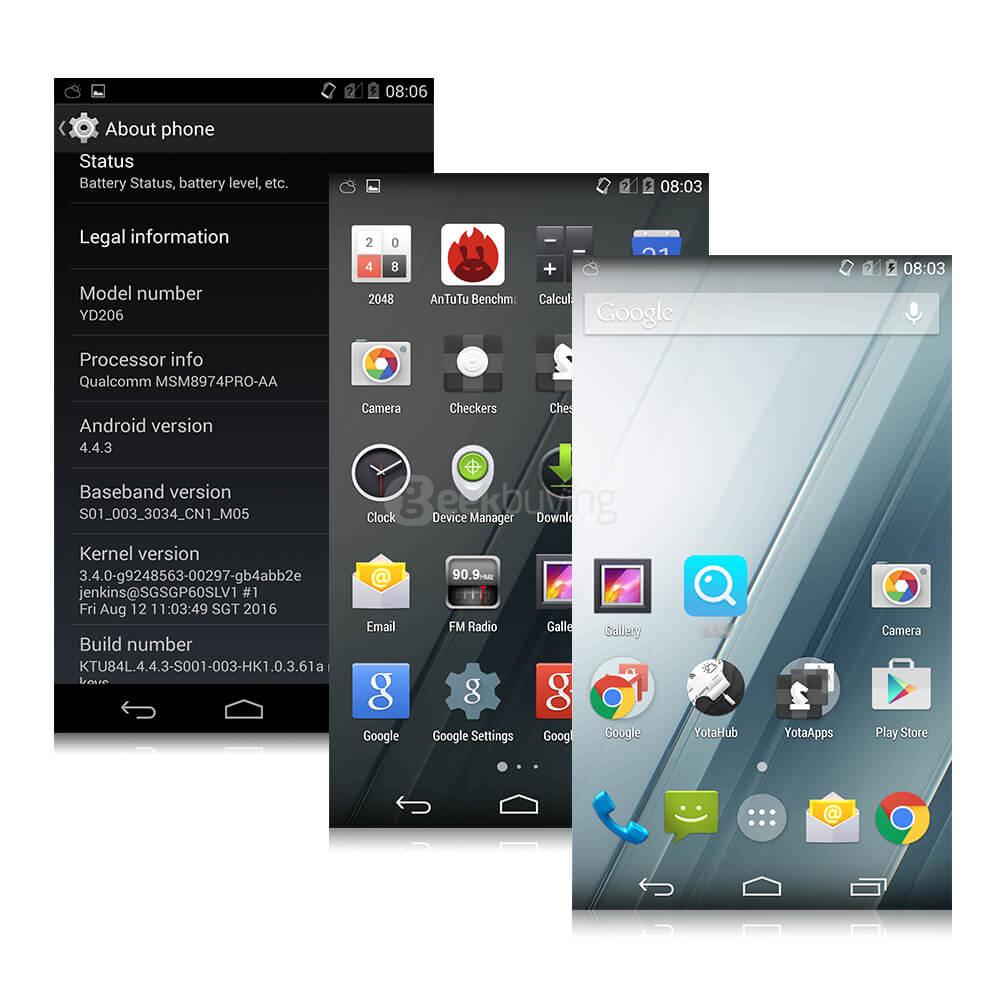 [Spain Stock] YotaPhone 2 YD206 Dual Screen 5.0 Inch FHD + 4.7 Inch Always-on E-ink 4G LTE Android 4.4 Smartphone Qualcomm Snapdragon 800 Quad Core 2GB 32GB 8.0MP NFC Wireless Charge - Black