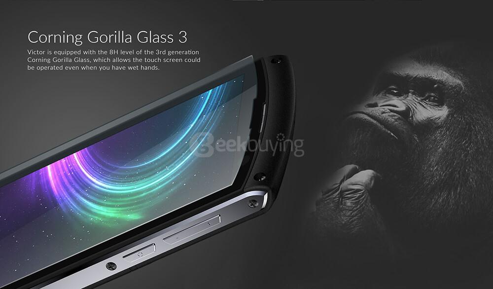 iMAN Victor IP67 Waterproof Dustproof Shockproof 5.0 inch FHD 4G LTE Android 6.0 Rugged Phone MT6755 Octa Core 3GB 32GB 13.0MP Touch ID 4800mAh OTG - Black