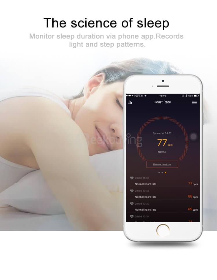 [Spain Stock] C5 Bluetooth 4.2 Smart Wristband Heart Rate Monitor Pedometer Sports Fitness Tracker GPS Call Notification for Android iOS - Black