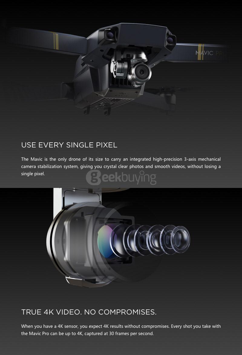 DJI Mavic Pro Fly More Combo WIFI 4K UHD Camera GPS Obstacle Avoidance Mini Foldable Quadcopter RTF