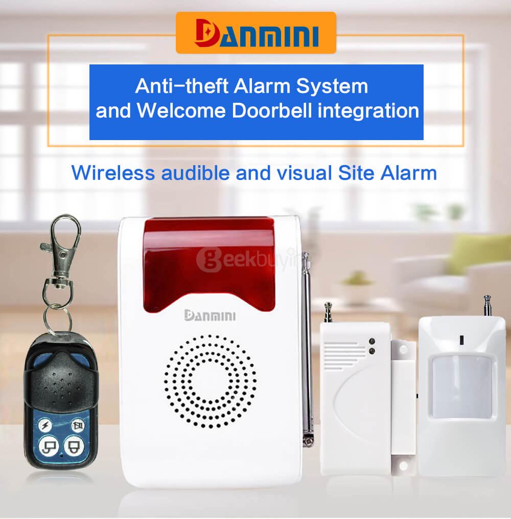 YA302C Wireless Audible Antitheft Alarm White