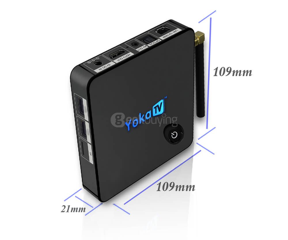 YOKATV KB1 Amlogic S905X 2G/16G Android 6.0 Marshmallow TV BOX 802.11AC WIFI LAN Bluetooth4.0 2 HDMI IN 1 HDMI Out