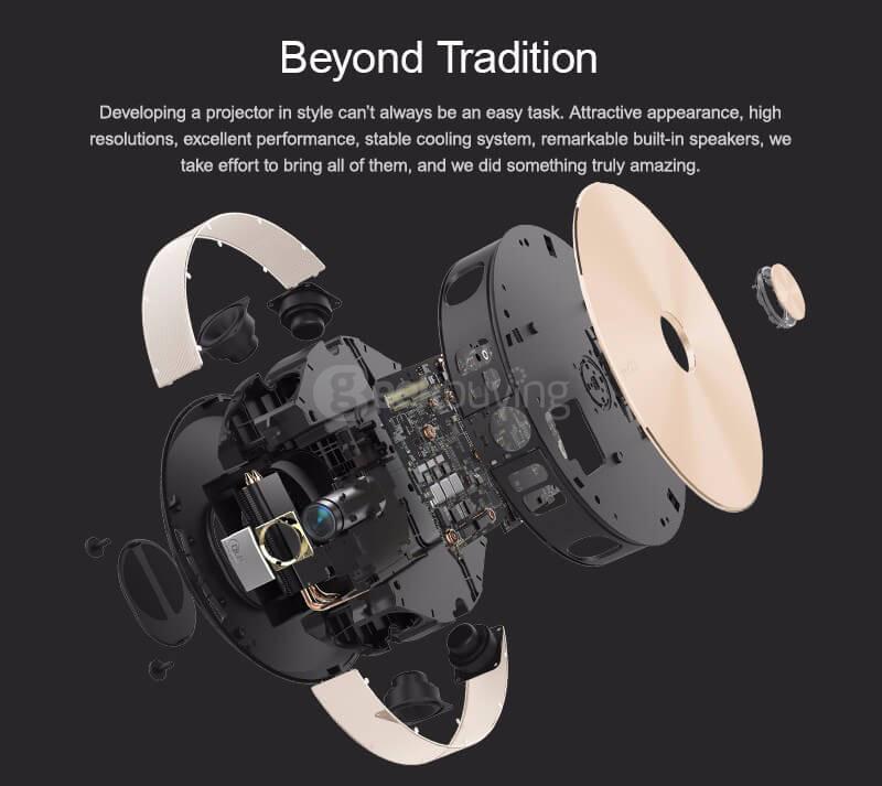 JMGO G1S DLP Projector Gold