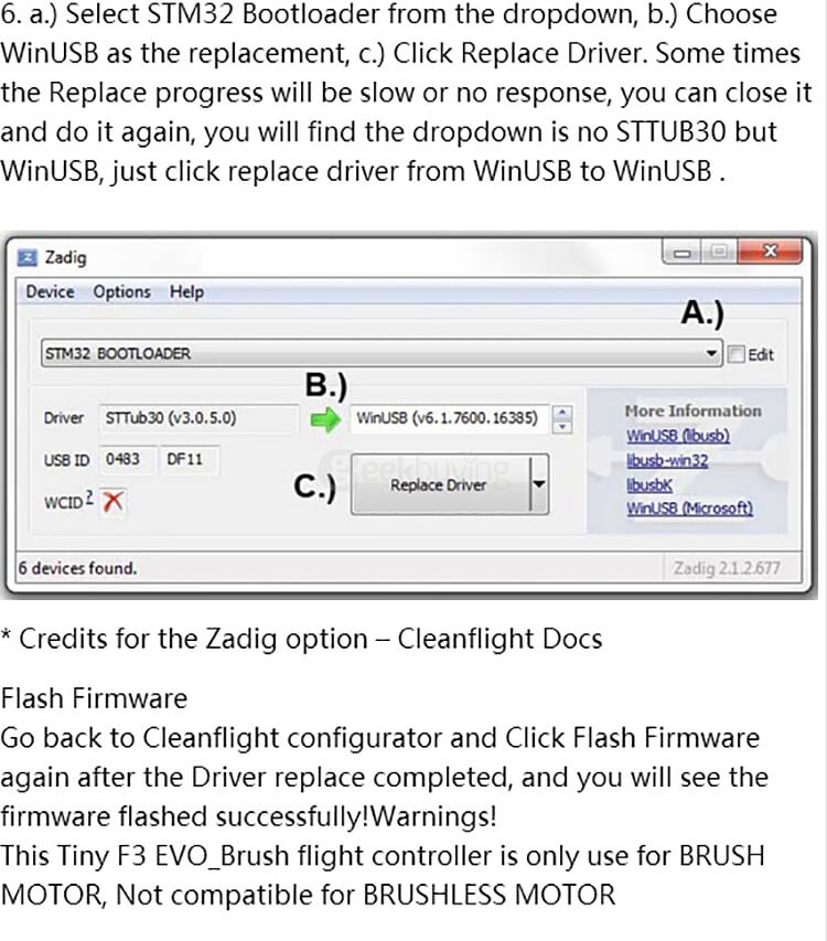 stm32 drivers cleanflight