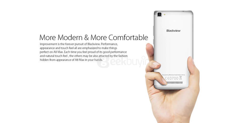 [Spain Stock]Blackview A8 MAX 5.5inch HD 2.5D Arc Screen Android 6.0 4G LTE Smartphone MT6737 Quad Core 1.3GHz 2GB RAM 16GB ROM 5.0MP 8.0MP - Gold