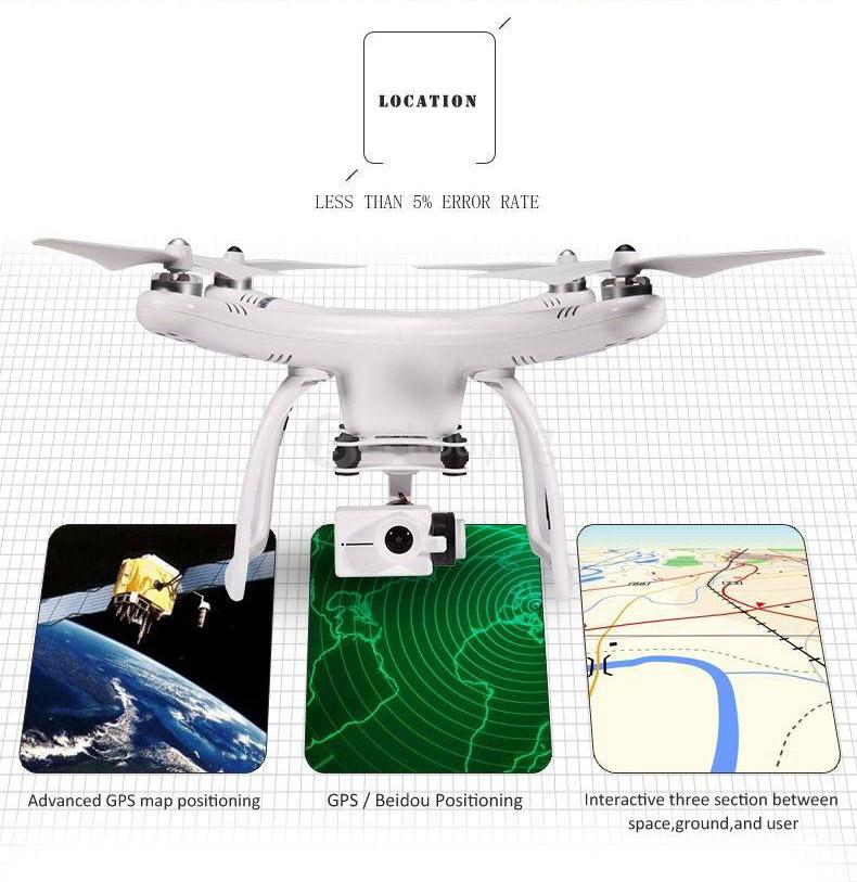 UPair One UPair-Chase 5.8G FPV 2.7K 12MP HD Camera 2-Axis Gimbal RC Quadcopter (Newest Version)