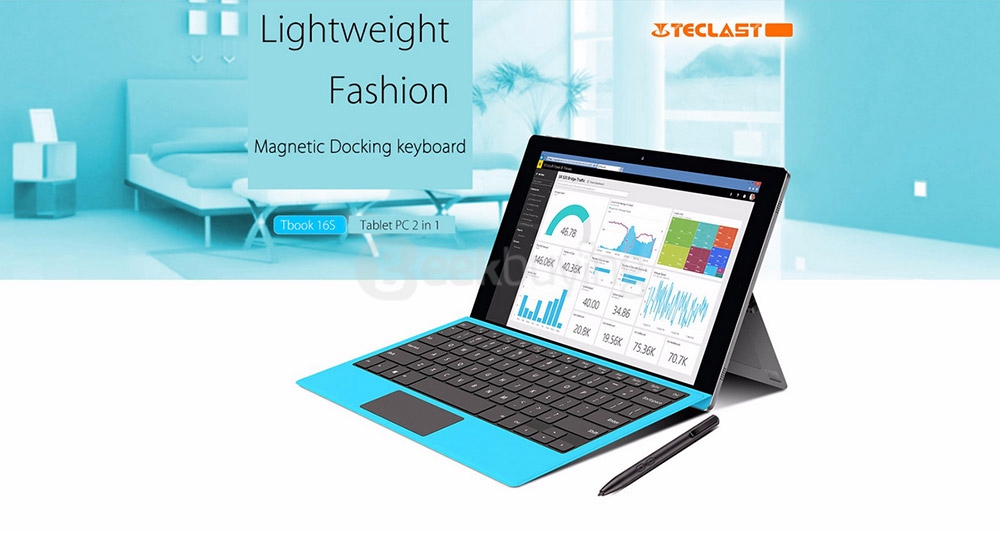 Original Teclast Tbook 16S / Tbook 16 Power Magnetic Docking Keyboard TL-T16S - Deep Blue