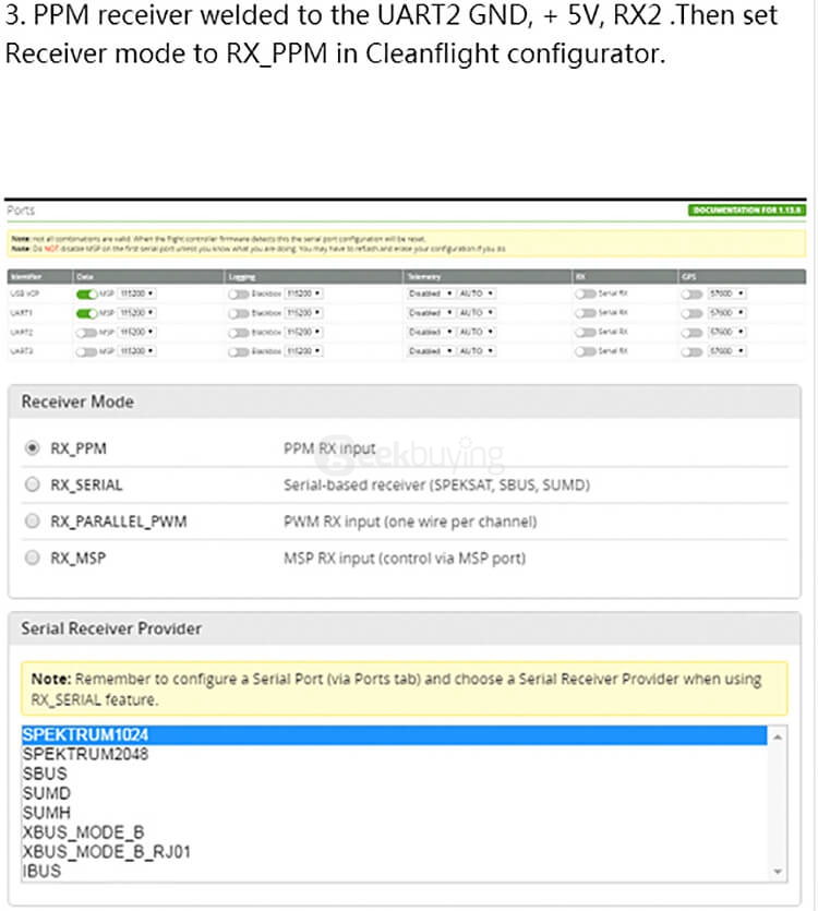 Tiny SP RACING F3 EVO BRUSH Flight Controller Board for Micro FPV Racing Quadcopters
