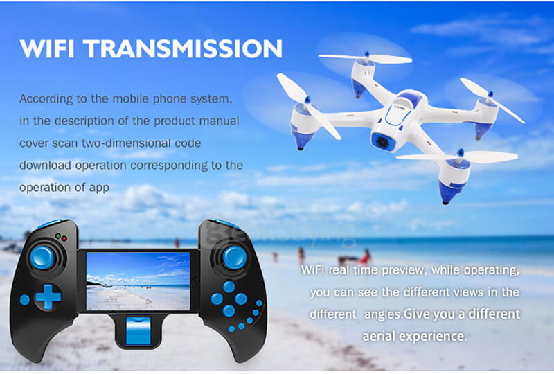 XBM-55 WIFI FPV With 720P Wide-angle HD Camera Altitude Mode RC Quadcopter RTF