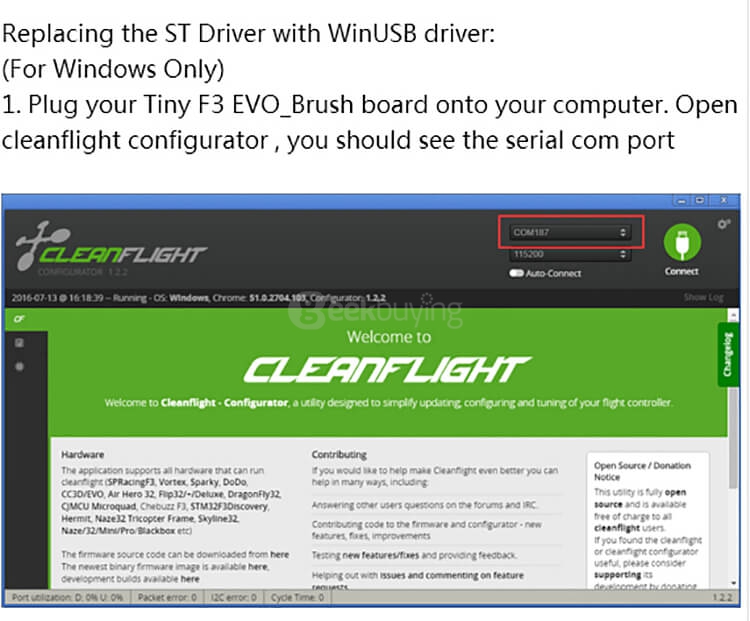 Tiny SP RACING F3 EVO BRUSH Flight Controller Board for Micro FPV Racing Quadcopters
