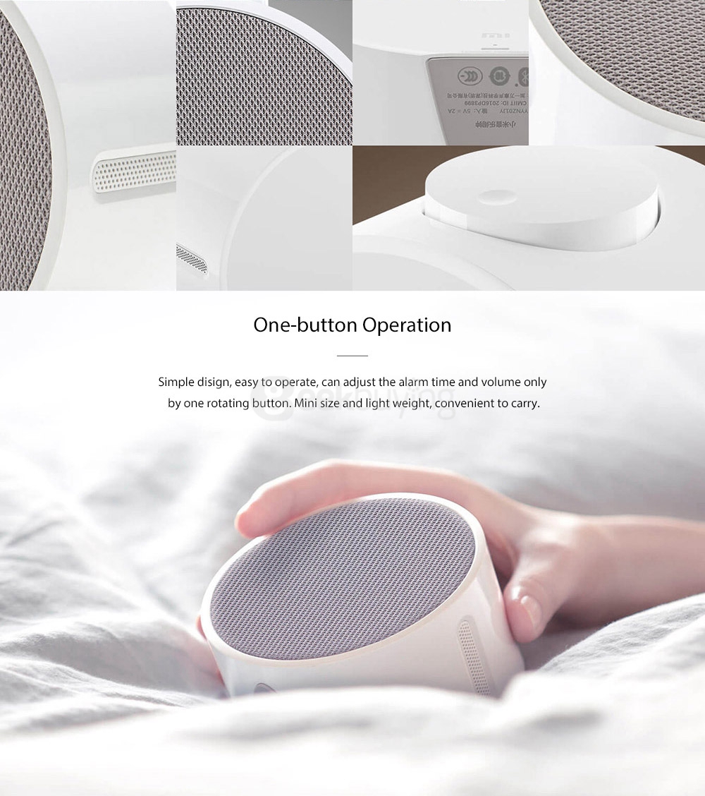 Original Xiaomi Bluetooth 4.1 Smart Mi Music Alarm ClockWhite