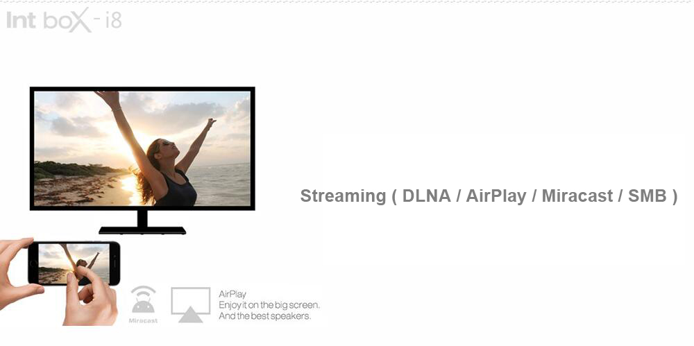 Int Box i8 Android 6.0 Amlogic S912 KODI 4K TV BOX 2G/8G 802.11ac WIFI 1000M LAN Bluetooth LED Display