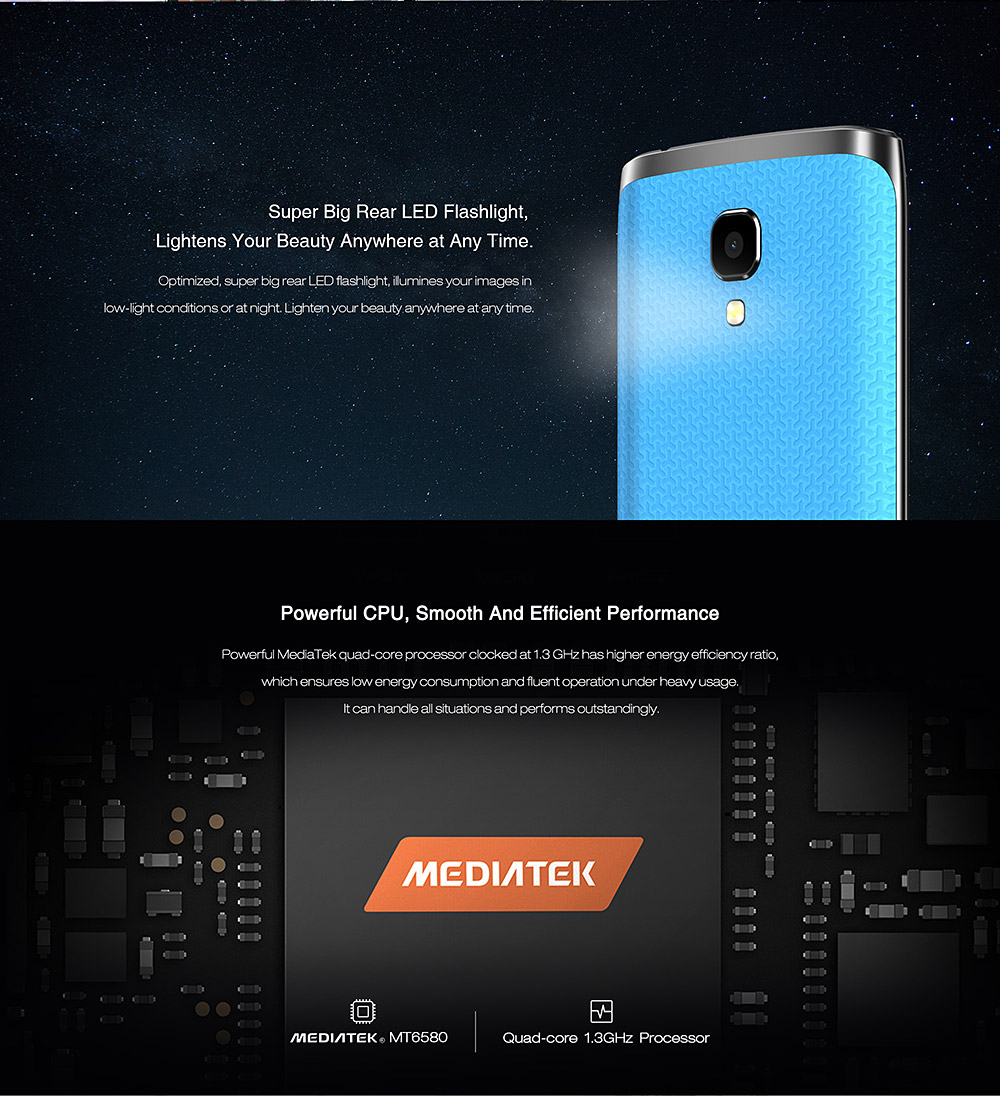 [HK Stock]Bluboo Mini 4.5inch IPS QHD Android 6.0 3G Smartphone MT6580 Quad Core 1.3GHz 1GB RAM 8GB ROM 5.0MP 8.0MP WIFI Bluetooth - Red