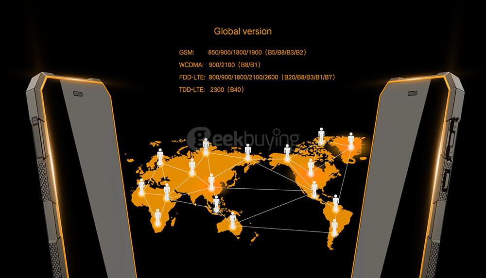 [HK Stock]NOMU S10 IP68 Waterproof 5.0inch HD Android 6.0 4G LTE Rugged Phone MT6737T Quad-core 1.5GHz 2GB 16GB 13.0MP 5000mAh Battery OTG - Orange