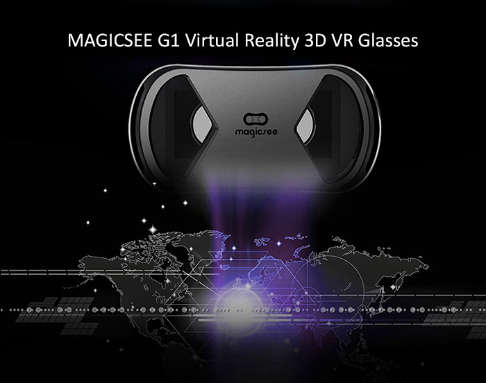 MAGICSEE G1 F0V120 Immersive 3D Virtual Reality VR Headset VR Box for 4 - 6 inch Smartphones - White