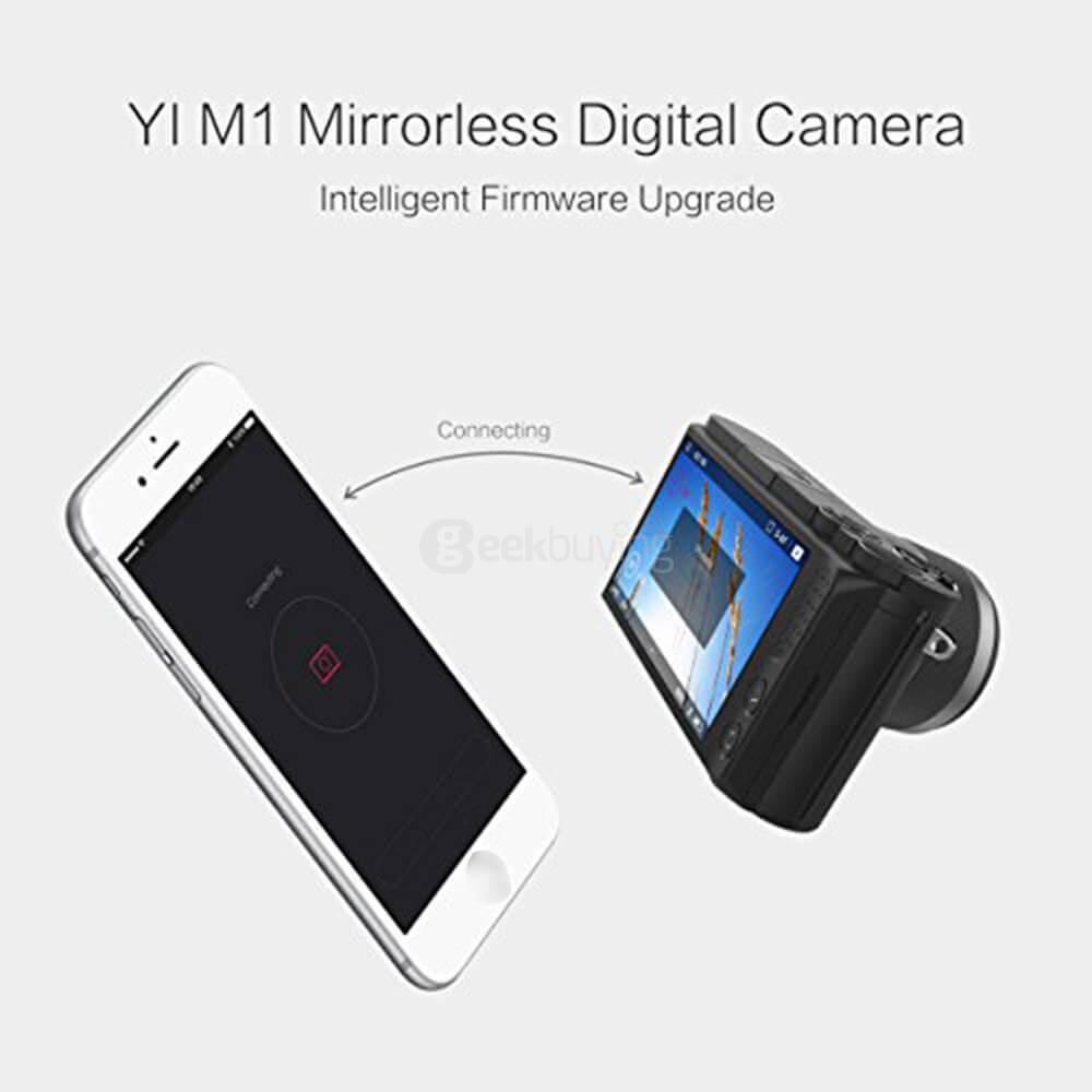 [Spain Stock]Original YI M1 Mirrorless Camera WiFi 4K Dual Lens Camera IMX269 Sensor 20MP 3.0