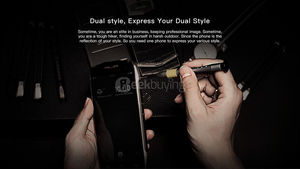 [HK Stock]Doogee T5 LITE 5.0inch HD Android 6.0 IP67 Waterproof Business Sport Phone MT6735 Quad Core 1.0GHz 2GB 16GB 5.0MP 8.0MP OTG 4500mAh Battery - Black