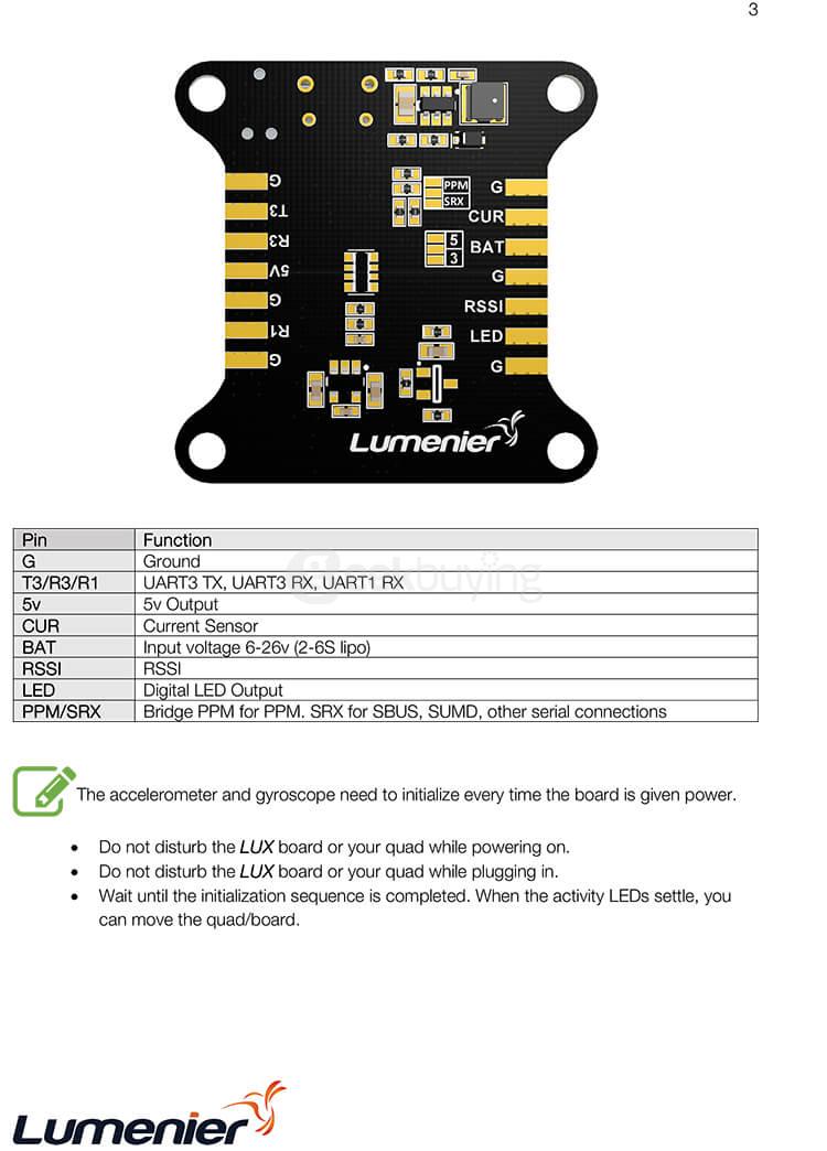 LUX Racer Flight Controller 32-bit Support PPM Serial RX Flight Controller For Multirotor Racing Quadcopters