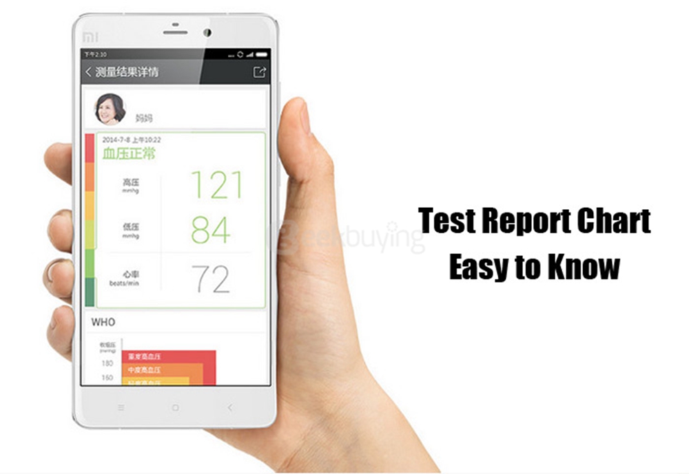 Original Xiaomi iHealth Smart Blood Pressure Dock  Bluetooth 4.0 Sphygmomanometer Electronic Blood Pressure Monitor - White