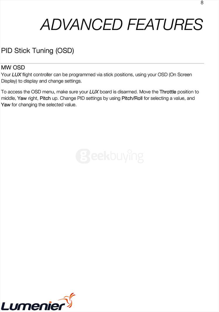 LUX Racer Flight Controller 32-bit Support PPM Serial RX Flight Controller For Multirotor Racing Quadcopters