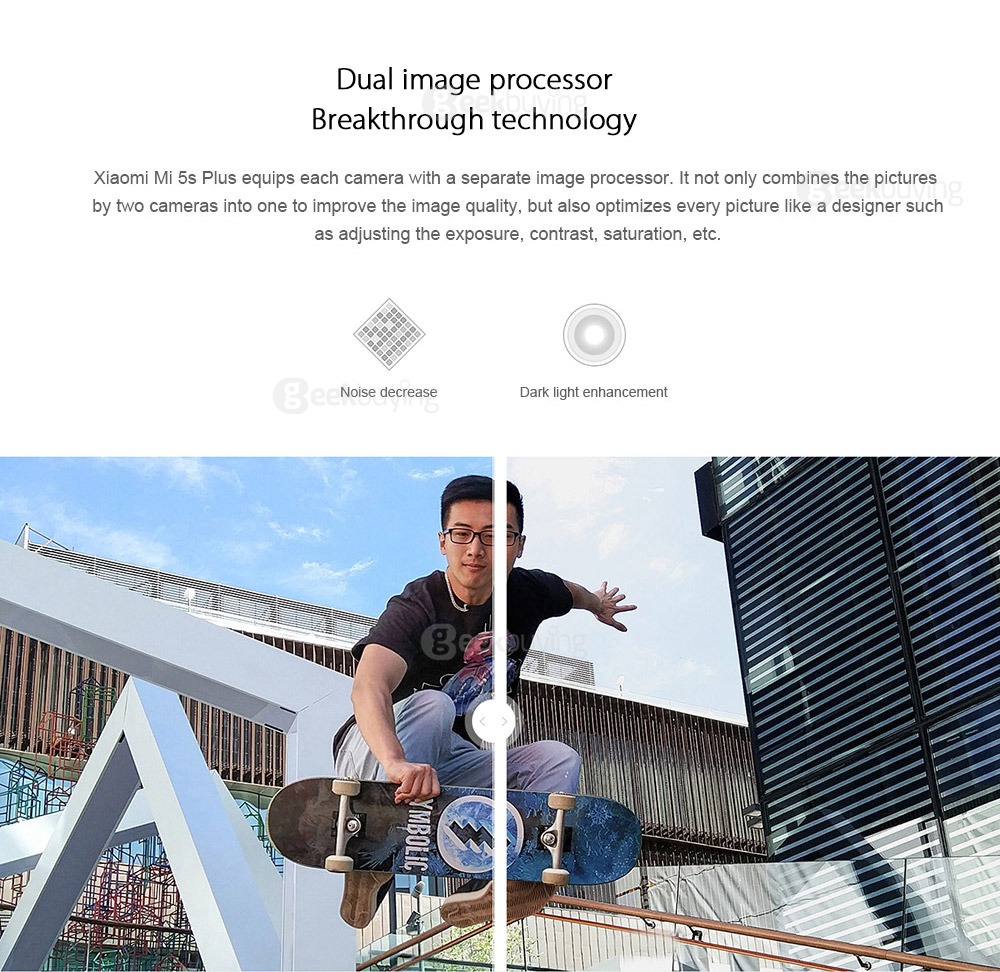 [HK Stock]Xiaomi Mi 5S Plus 5.7inch FHD MIUI 8 Android 6.0 4G LTE Smartphone Qualcomm Snapdragon 821 Quad Core 4GB 64GB Dual Rear 13.0MP Touch-ID NFC Type-C - Dark Gray