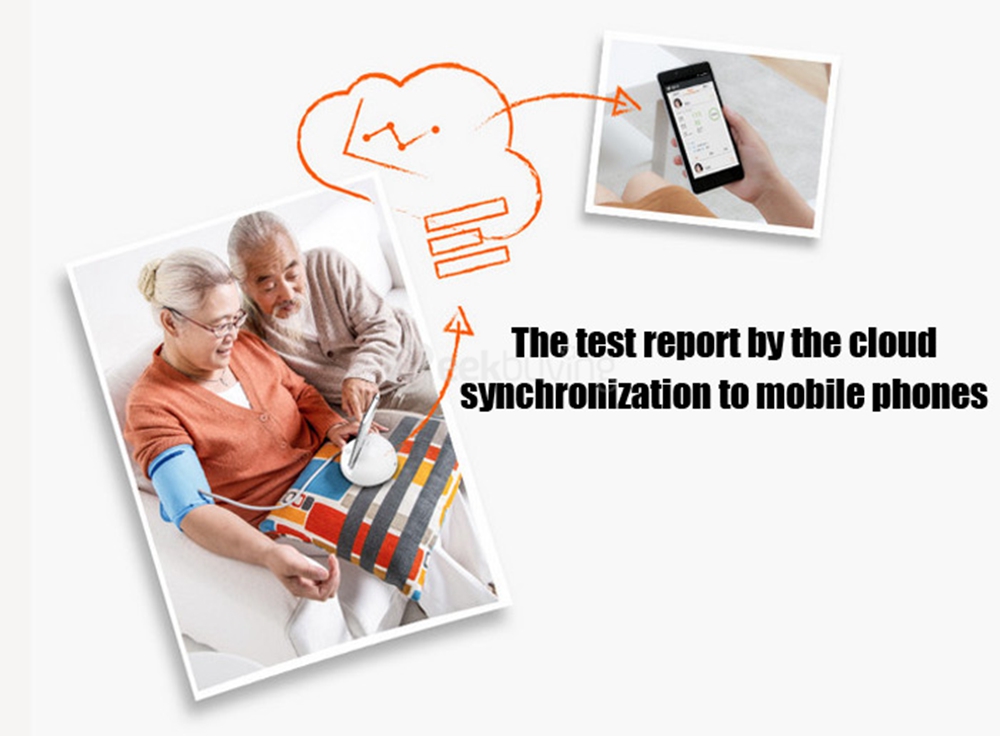 Original Xiaomi iHealth Smart Blood Pressure Dock  Bluetooth 4.0 Sphygmomanometer Electronic Blood Pressure Monitor - White