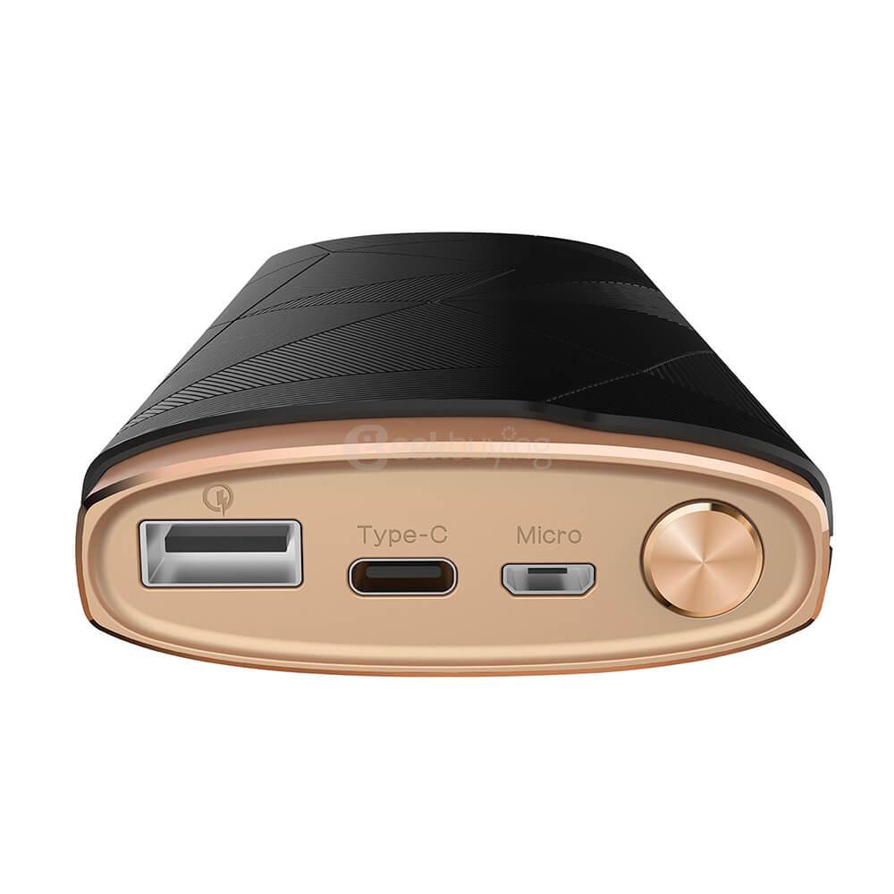 Elephone Power Thunder 16000mAh Type-C Mobile Power Bank Qualcomm Certification QC3.0 LED Indicators - Gold