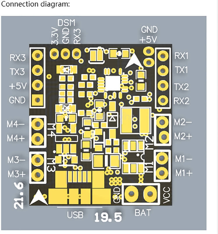 Tiny SP RACING F3 EVO BRUSH Flight Controller Board for Micro FPV Racing Quadcopters