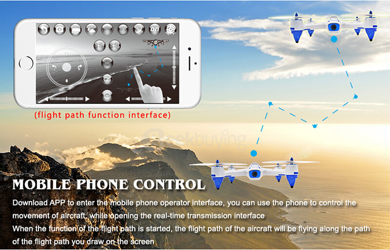 XBM-55 WIFI FPV With 720P Wide-angle HD Camera Altitude Mode RC Quadcopter RTF