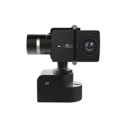 [HK Stock][Official International Version] Xiaoyi YI 3-axis Handheld Gimbal Stabilizer YI 4K Action Camera Kit Ambarella A9SE75 Sony IMX377 12MP 155&lrm; Degree 1400mAh EIS LDC Sport Camera - Black