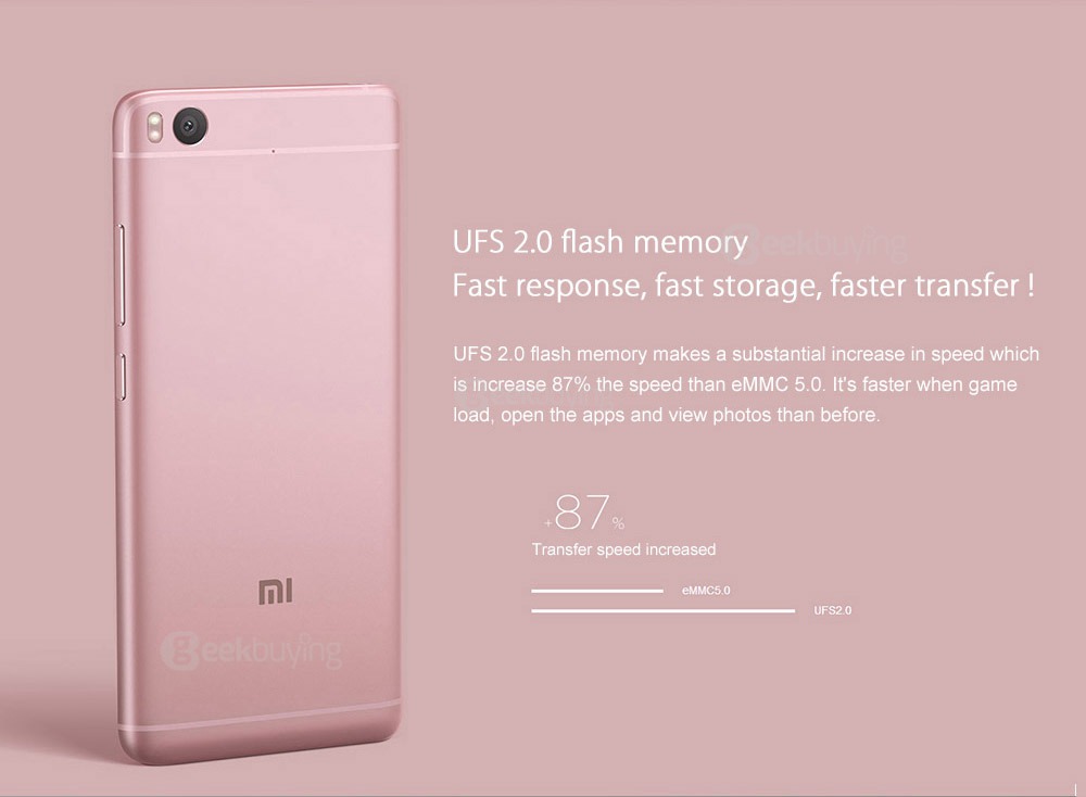 [Spain Stock]Xiaomi Mi 5S 5.15inch FHD MIUI 8 Android 6.0 4G LTE Smartphone Qualcomm Snapdragon 821 Quad Core 4GB 32GB 12.0MP Ultrasonic Touch-ID NFC Type-C - Silver