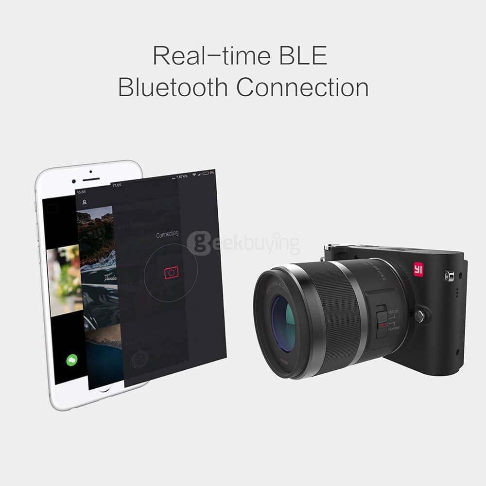 [HK Stock]Original YI M1 Mirrorless Camera WiFi 4K Camera Standard Lens IMX269 Sensor 20MP 3.0
