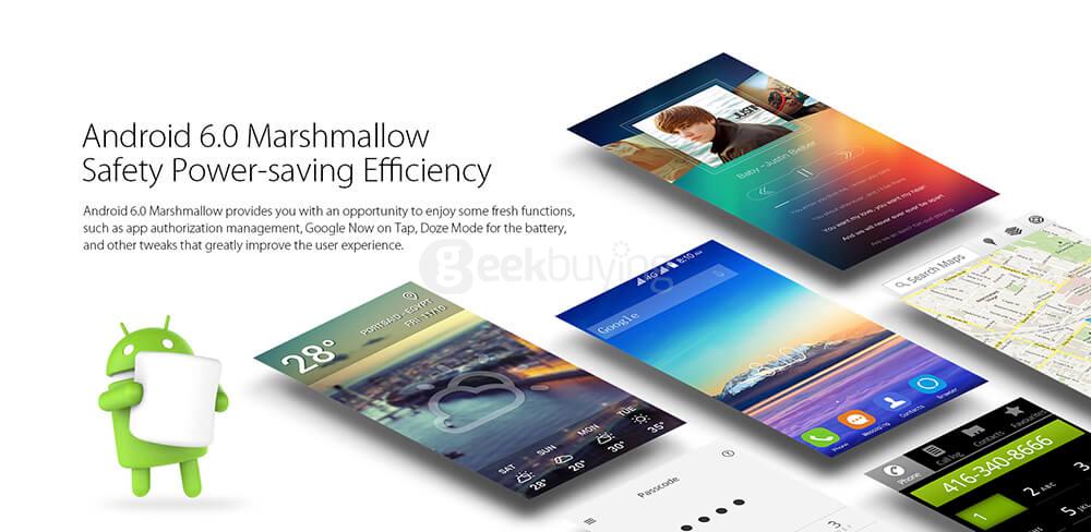 [HK Stock]Blackview E7S 5.5inch HD 2.5D Screen Android 6.0 Smartphone MT6580 Quad Core 1.3GHz 2GB RAM 16GB ROM 8.0MP Touch ID - White