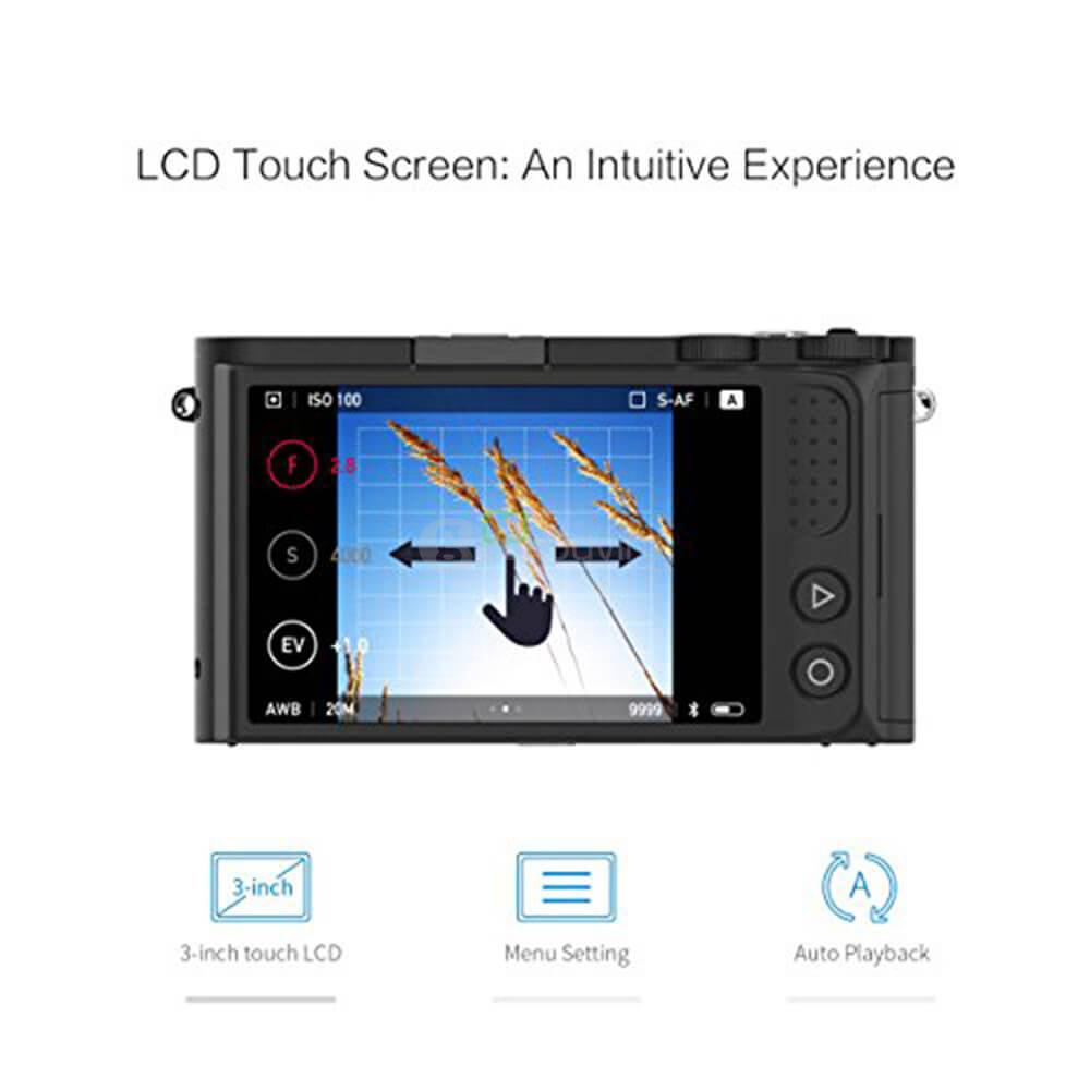 [Spain Stock]Original YI M1 Mirrorless Camera WiFi 4K Dual Lens Camera IMX269 Sensor 20MP 3.0