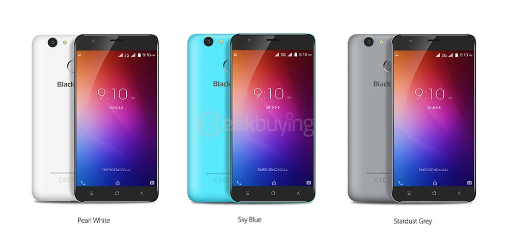 [HK Stock]Blackview E7S 5.5inch HD 2.5D Screen Android 6.0 Smartphone MT6580 Quad Core 1.3GHz 2GB RAM 16GB ROM 8.0MP Touch ID - White