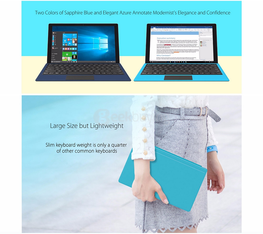 Original Teclast Tbook 16S / Tbook 16 Power Magnetic Docking Keyboard TL-T16S - Deep Blue