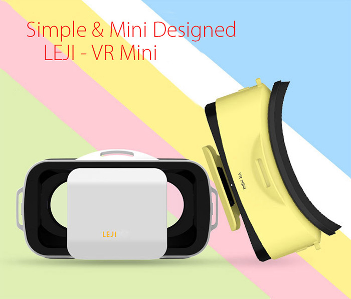 LEJI VR MINI 3D VR Virtual Reality Headset FOV96 IPD Focus Adjustable for 4.7-5.5 inch Smartphones - Green
