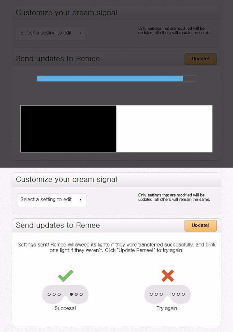Remee Remy Sleeping Mask Lucid Dream Induction Enhancing REM Inception Dream Control - Yellow