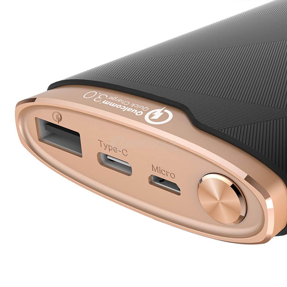 Elephone Power Thunder 16000mAh Type-C Mobile Power Bank Qualcomm Certification QC3.0 LED Indicators - Red