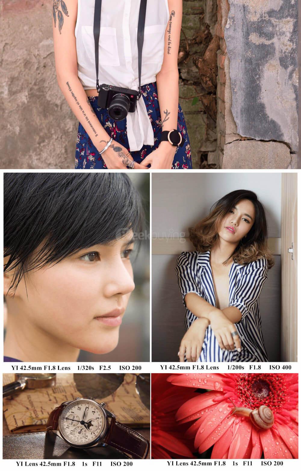 [HK Stock]Original YI M1 Mirrorless Camera WiFi 4K Standard Lens IMX269 Sensor 20MP 3.0